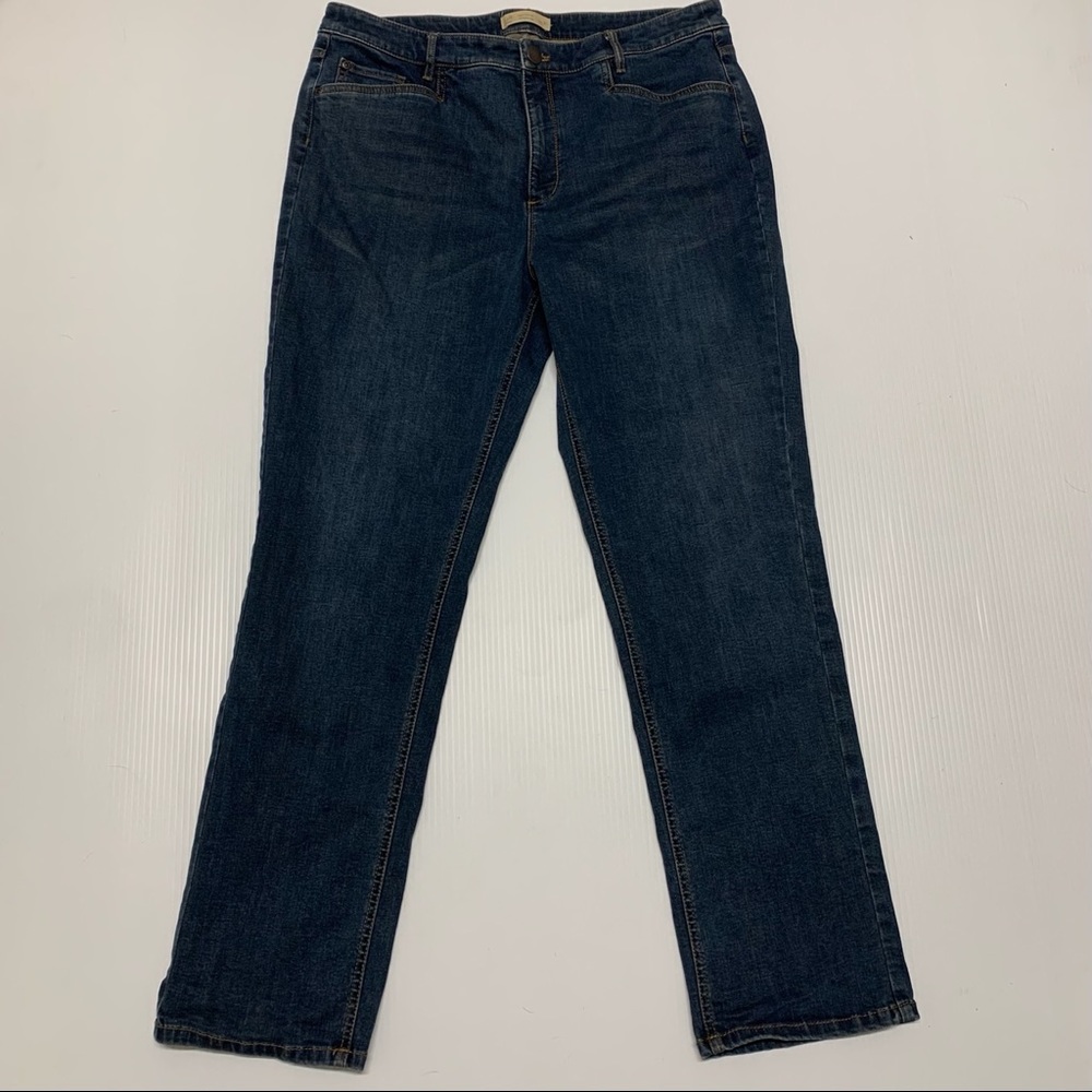J JILL SMOOTH FIT STRAIGHT LEG HIGH RISE JEANS